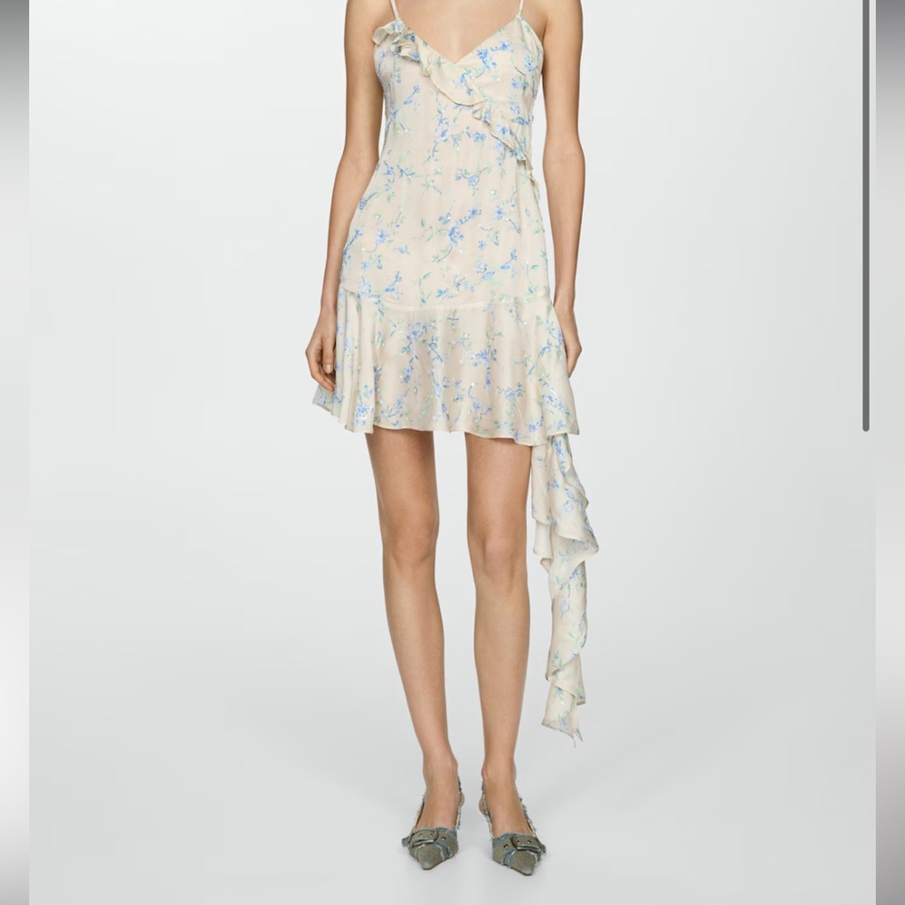 Mango Floral Ruffled Dress - Picture 4 of 5